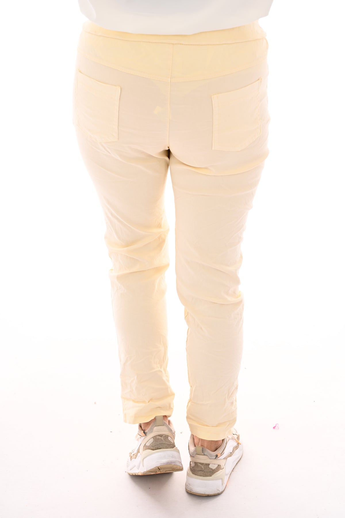 Stretchbroek uni vanilla