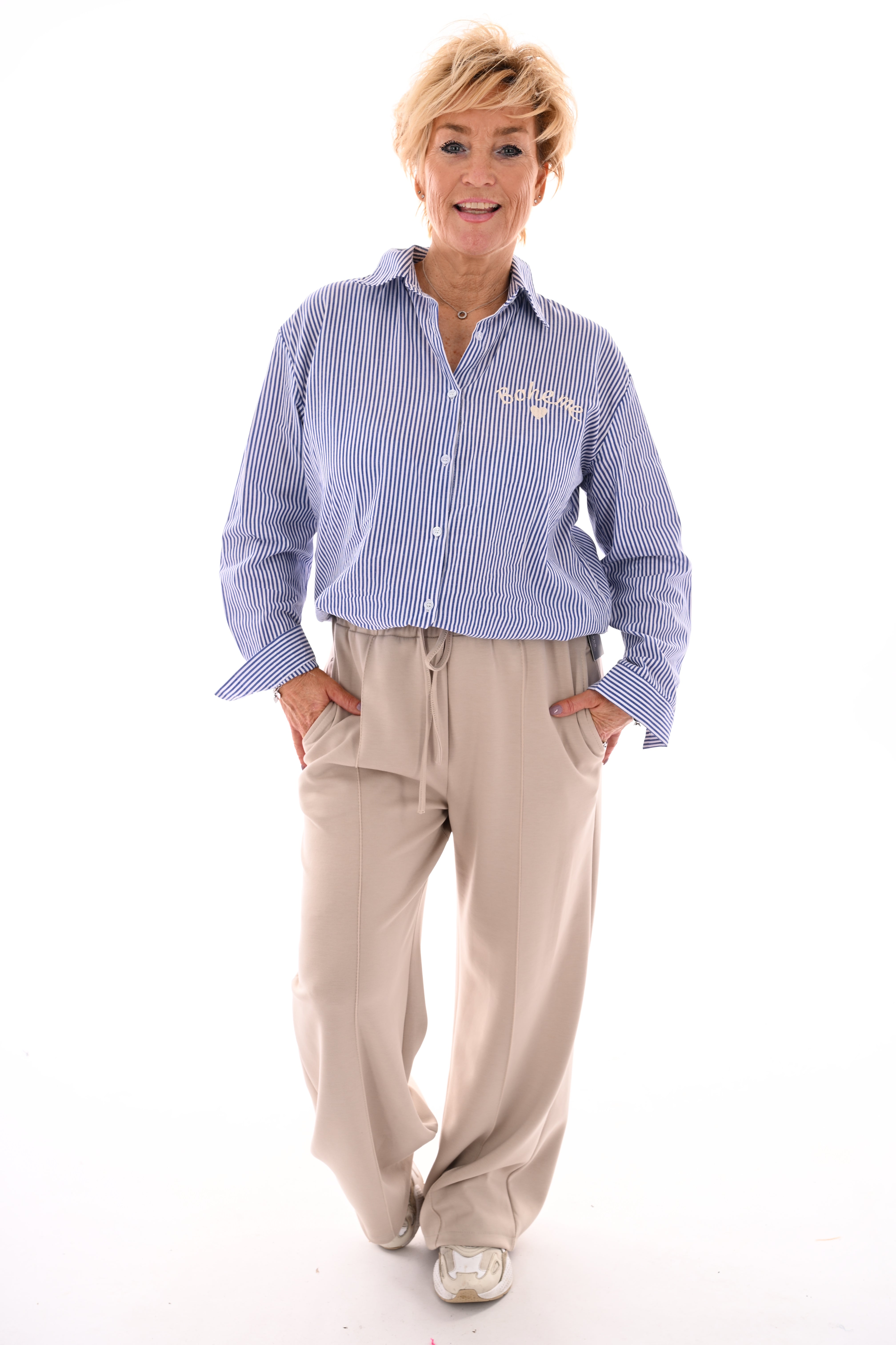 Blouse strepen Boheme blauw