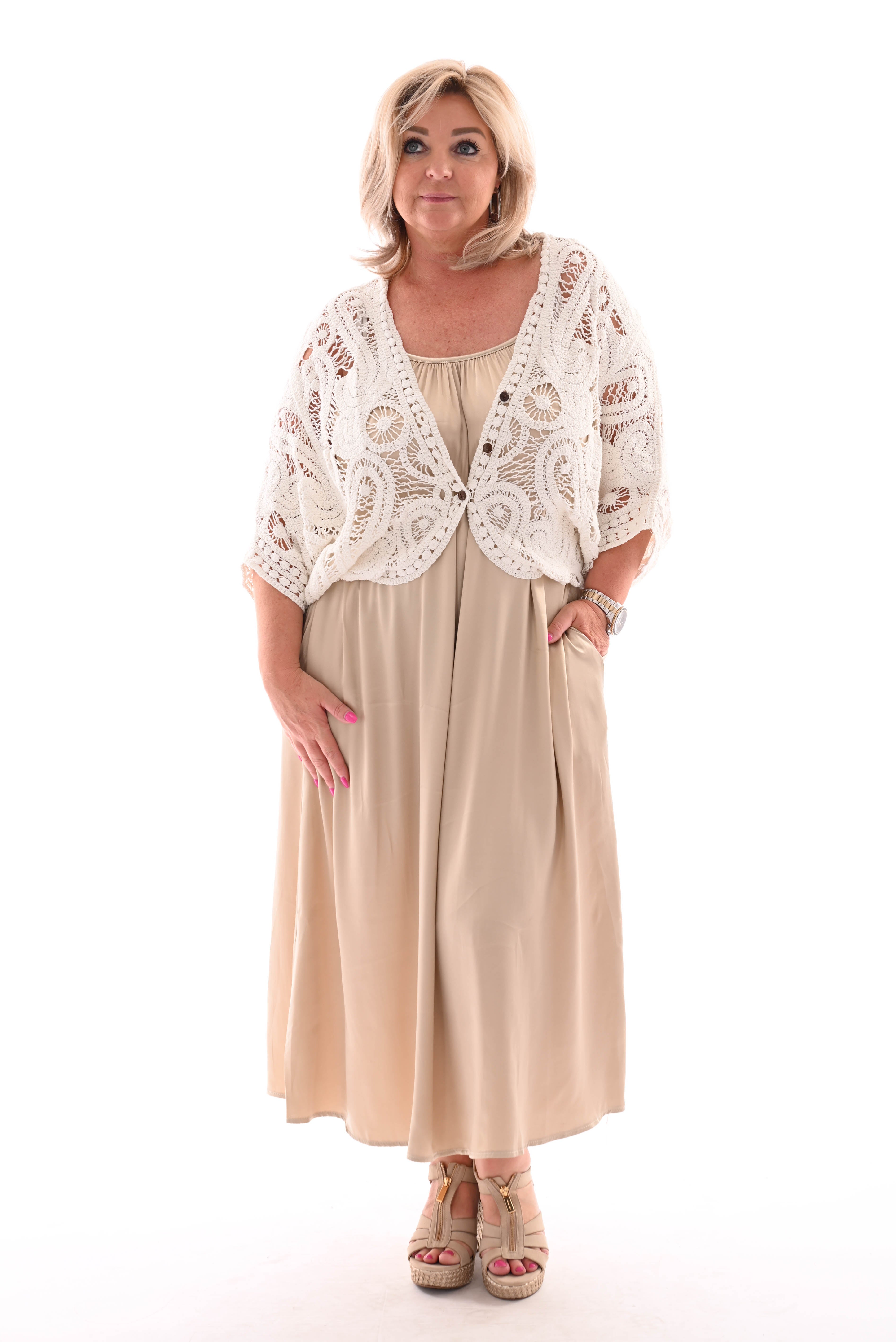 Silky jurk kort spaghetti bandjes