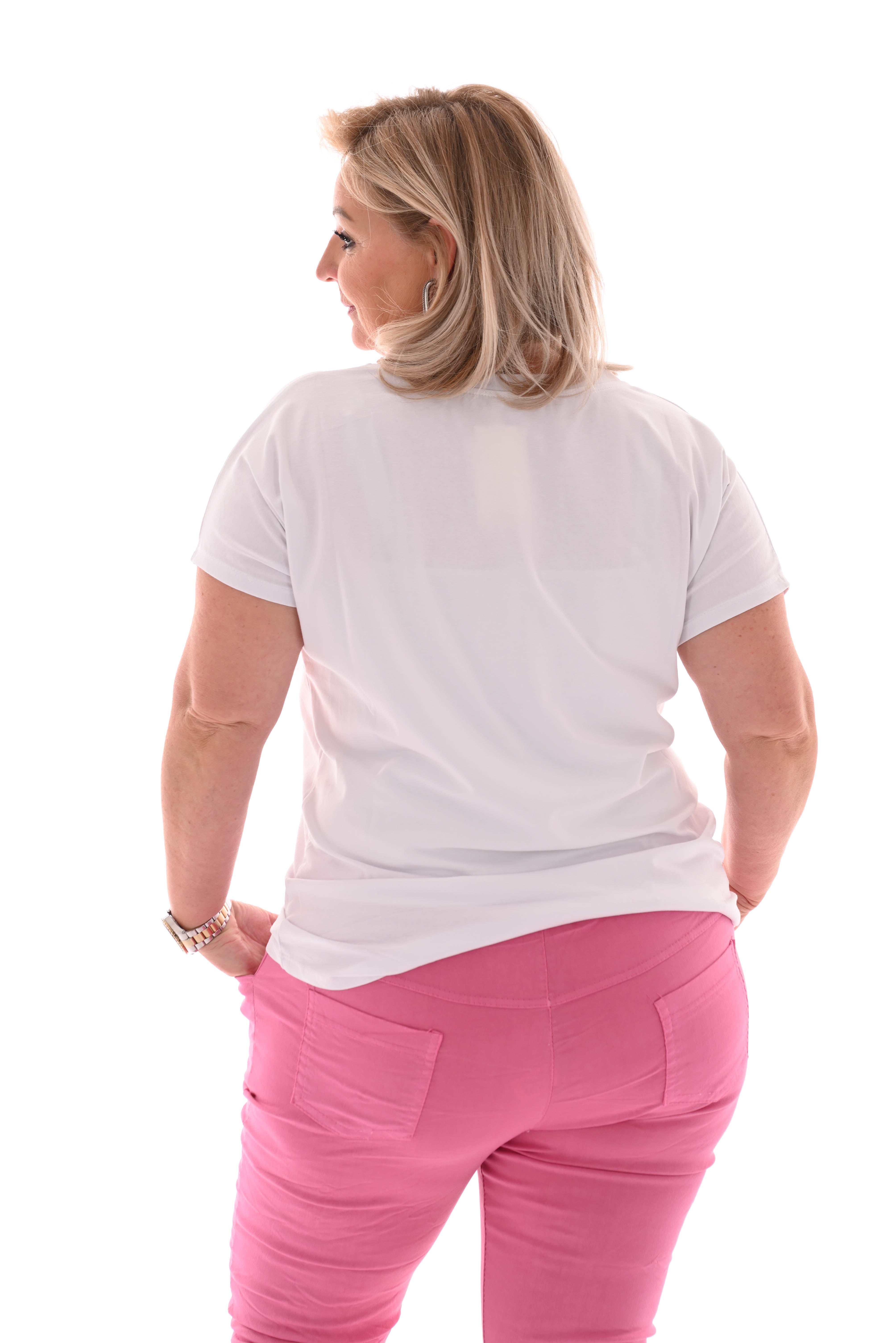 T-shirt boeket wit/beige