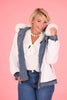 Teddy denim jacket blauw