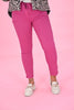 Stretchbroek uni fuchsia