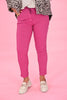 Stretchbroek uni fuchsia