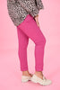 Stretchbroek uni fuchsia