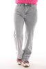 Laulia straight leg jeans strass lichtgrijs