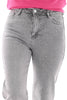 Laulia straight leg jeans strass lichtgrijs