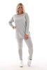 Comfy pak deluxe met bies grijs