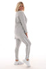 Comfy pak deluxe met bies grijs