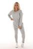Comfy pak deluxe met bies grijs