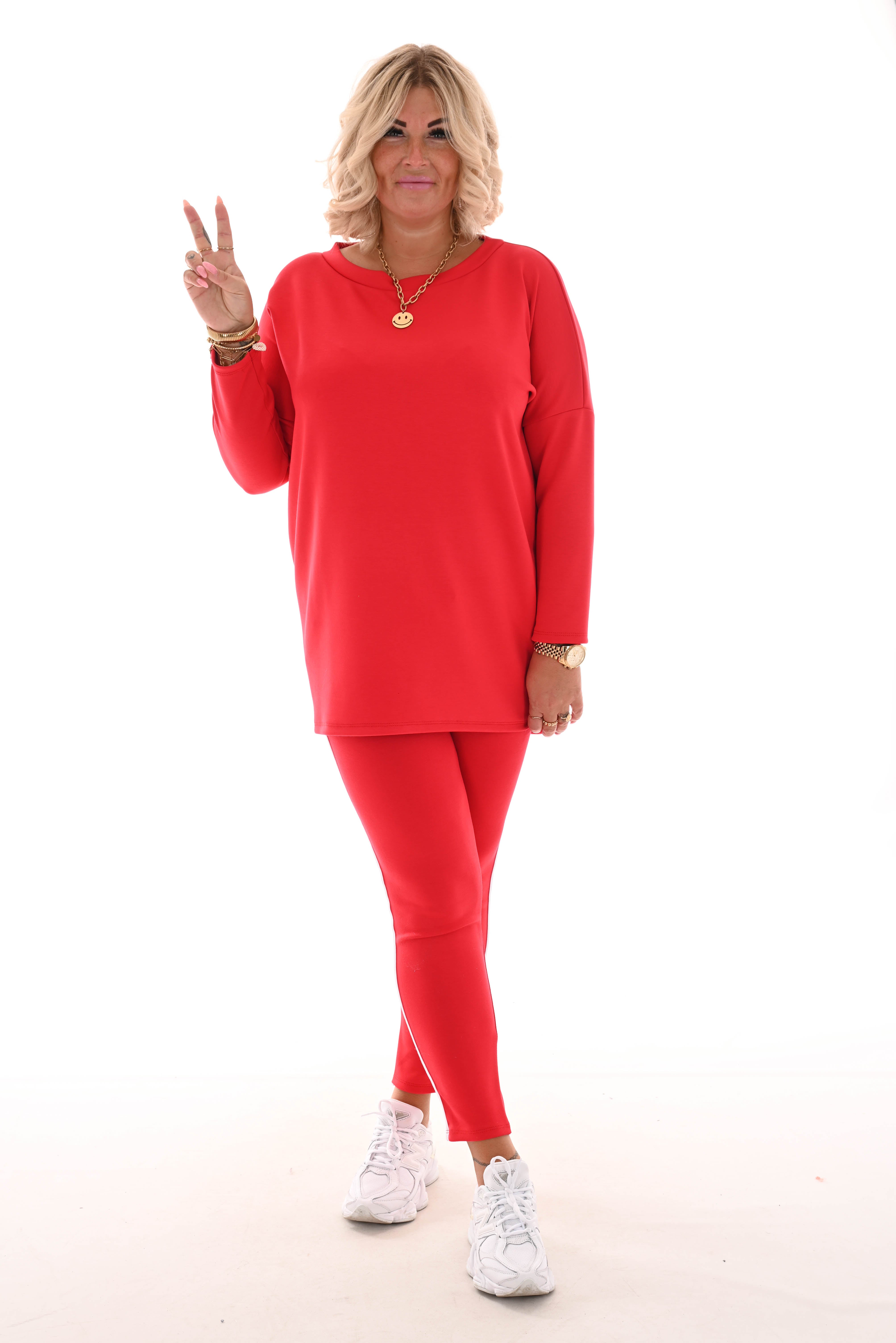 Comfy pak deluxe met bies rood