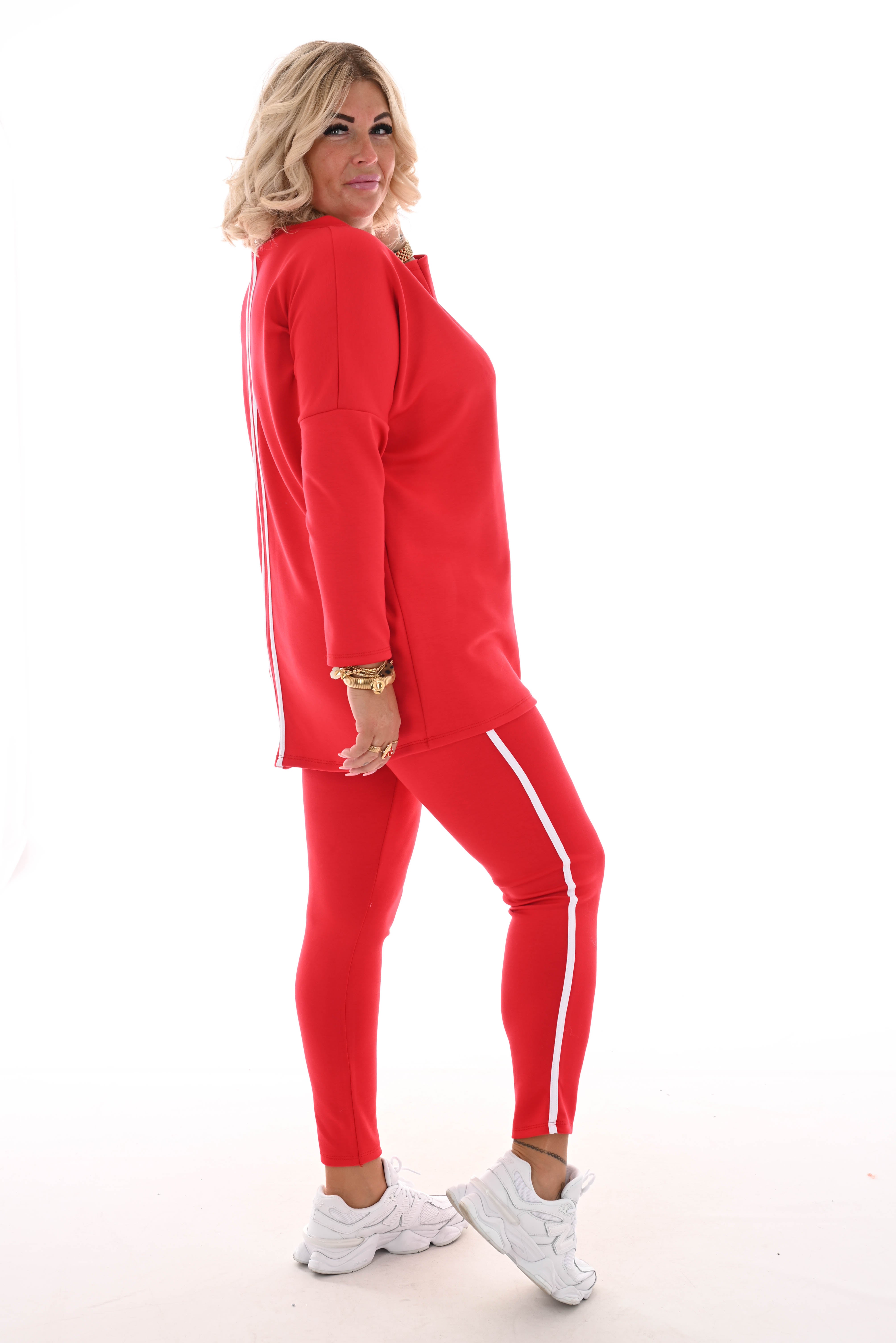 Comfy pak deluxe met bies rood