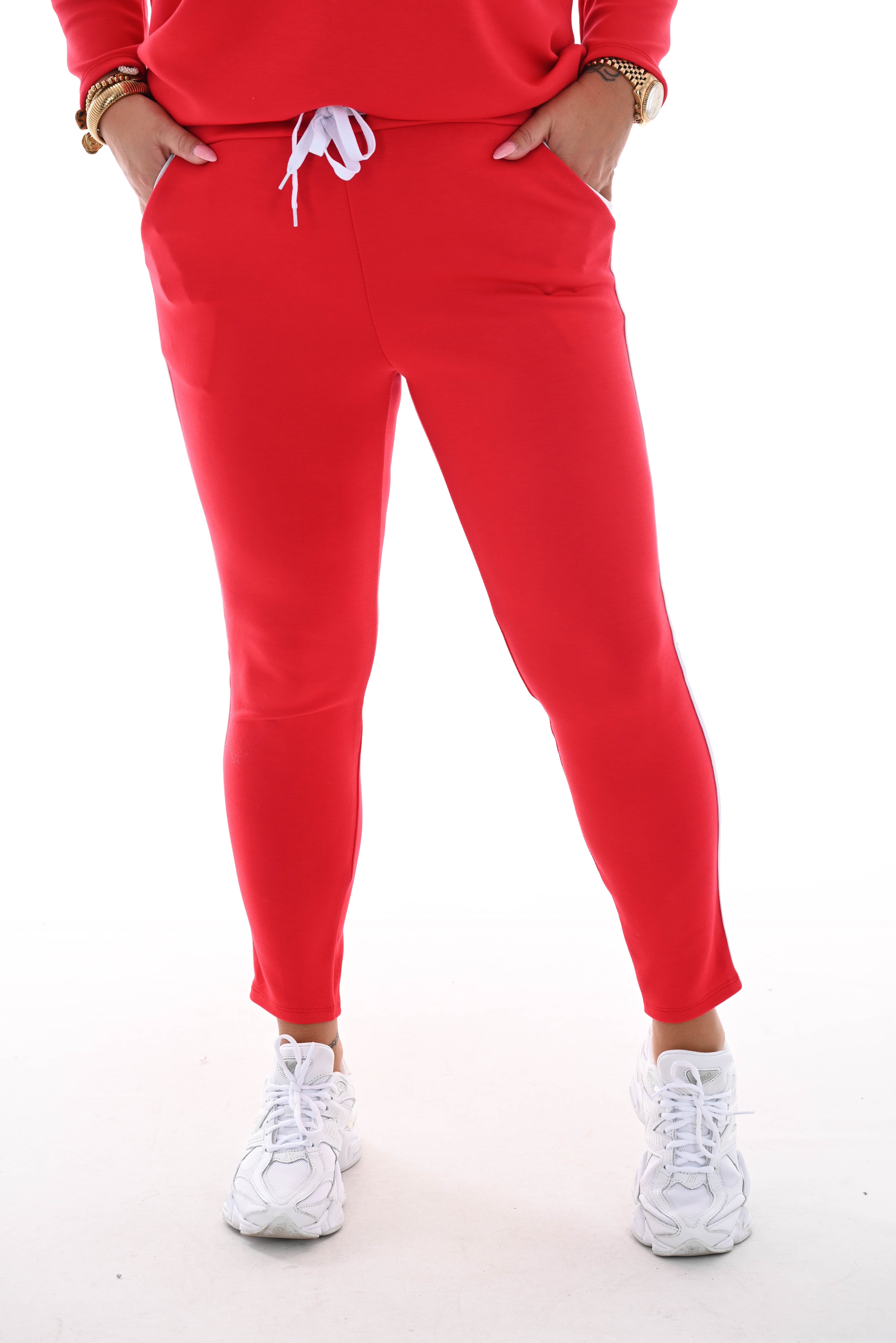 Comfy pak deluxe met bies rood