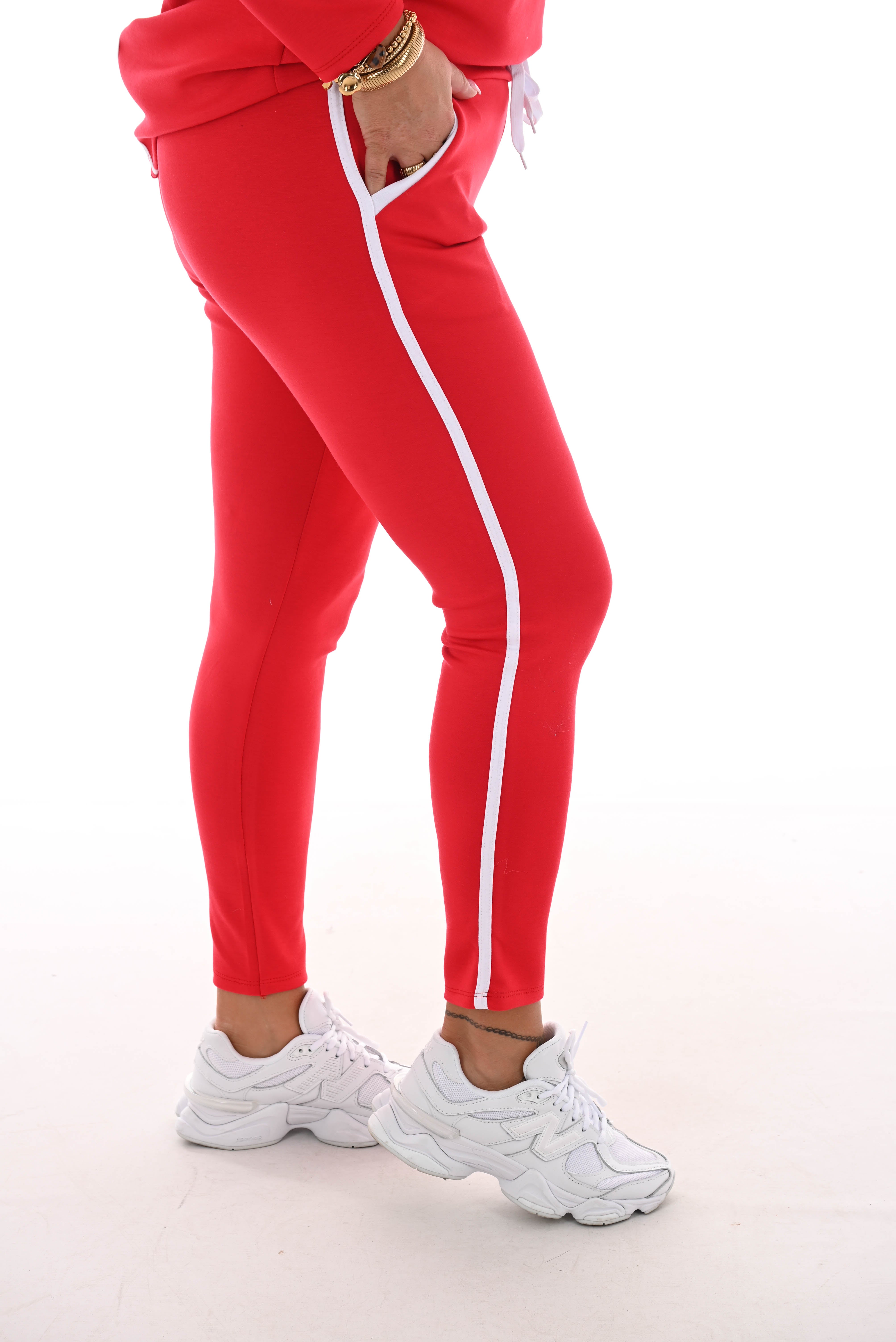 Comfy pak deluxe met bies rood