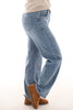 Hello Miss dad fit full length blauw