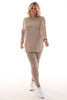Comfy pak deluxe met bies taupe