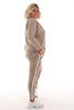 Comfy pak deluxe met bies taupe