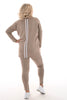 Comfy pak deluxe met bies taupe