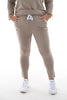 Comfy pak deluxe met bies taupe