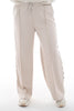 Wijde broek met sterren bies beige