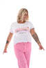 T-shirt California roze