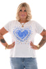 T-shirt hartjes blauw