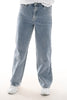 Laulia straight leg jeans pareltjes blauw