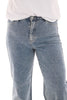 Laulia straight leg jeans pareltjes blauw
