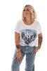 T-shirt California gitaar blauw