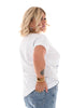 T-shirt boots & bows blauw