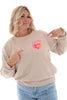 Sweater love together beige