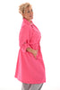 Trenchcoat met ophaalmouwen fuchsia