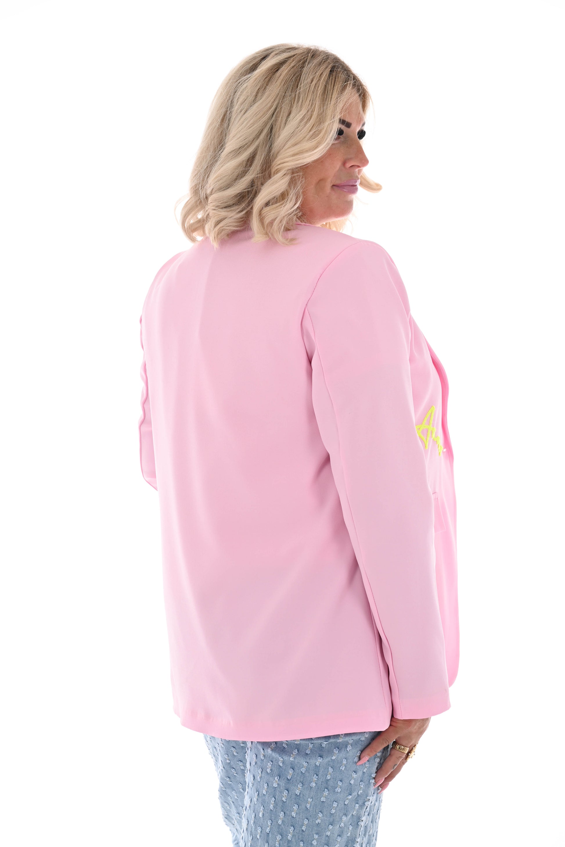 Blazer love amour lichtroze