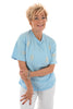 T-shirt met parels lichtblauw