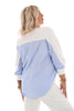 Sweater met fijne streep roomwit