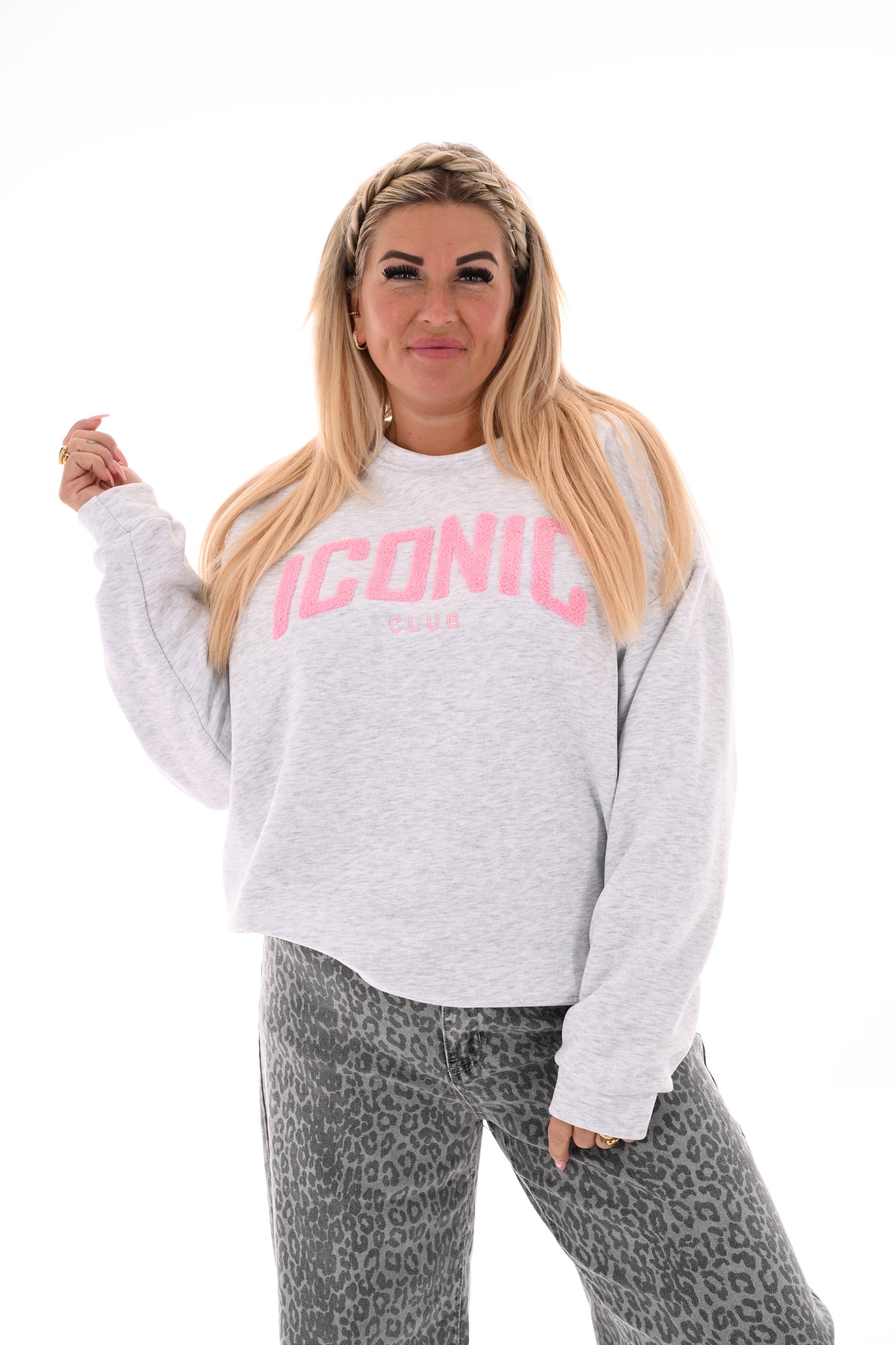 Sweater Iconic lichtgrijs