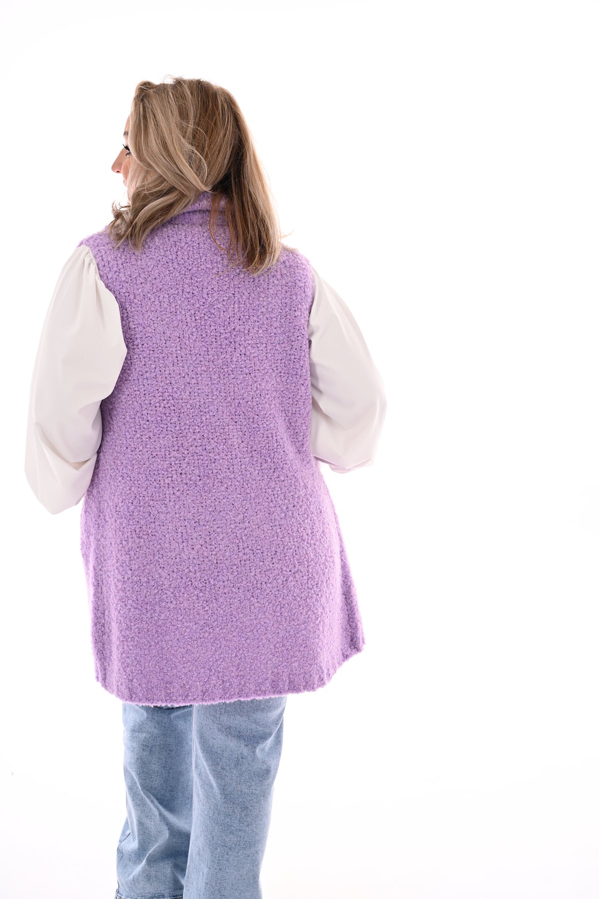 Gilet boucle lila