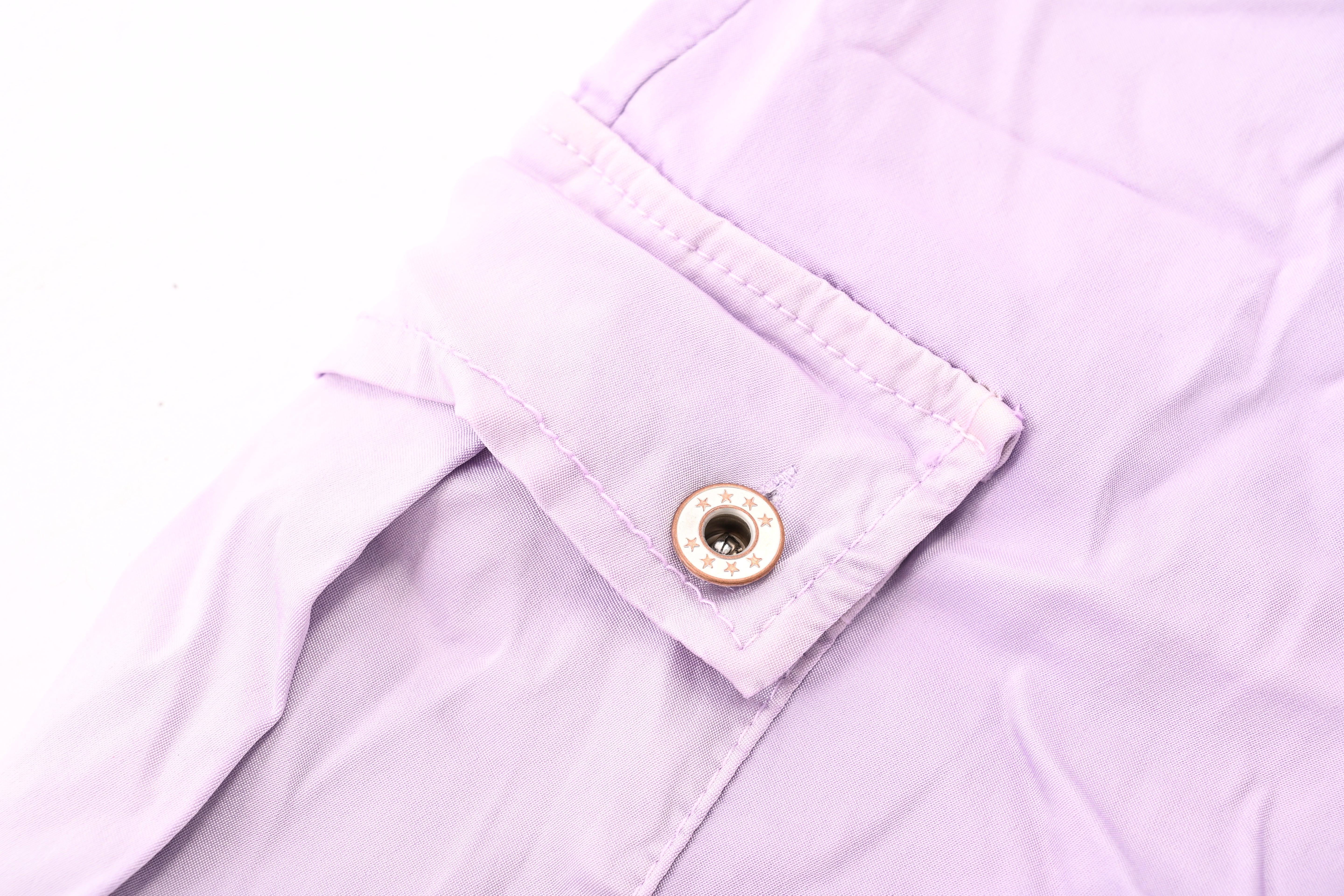 Silky stretchbroek cargo lila