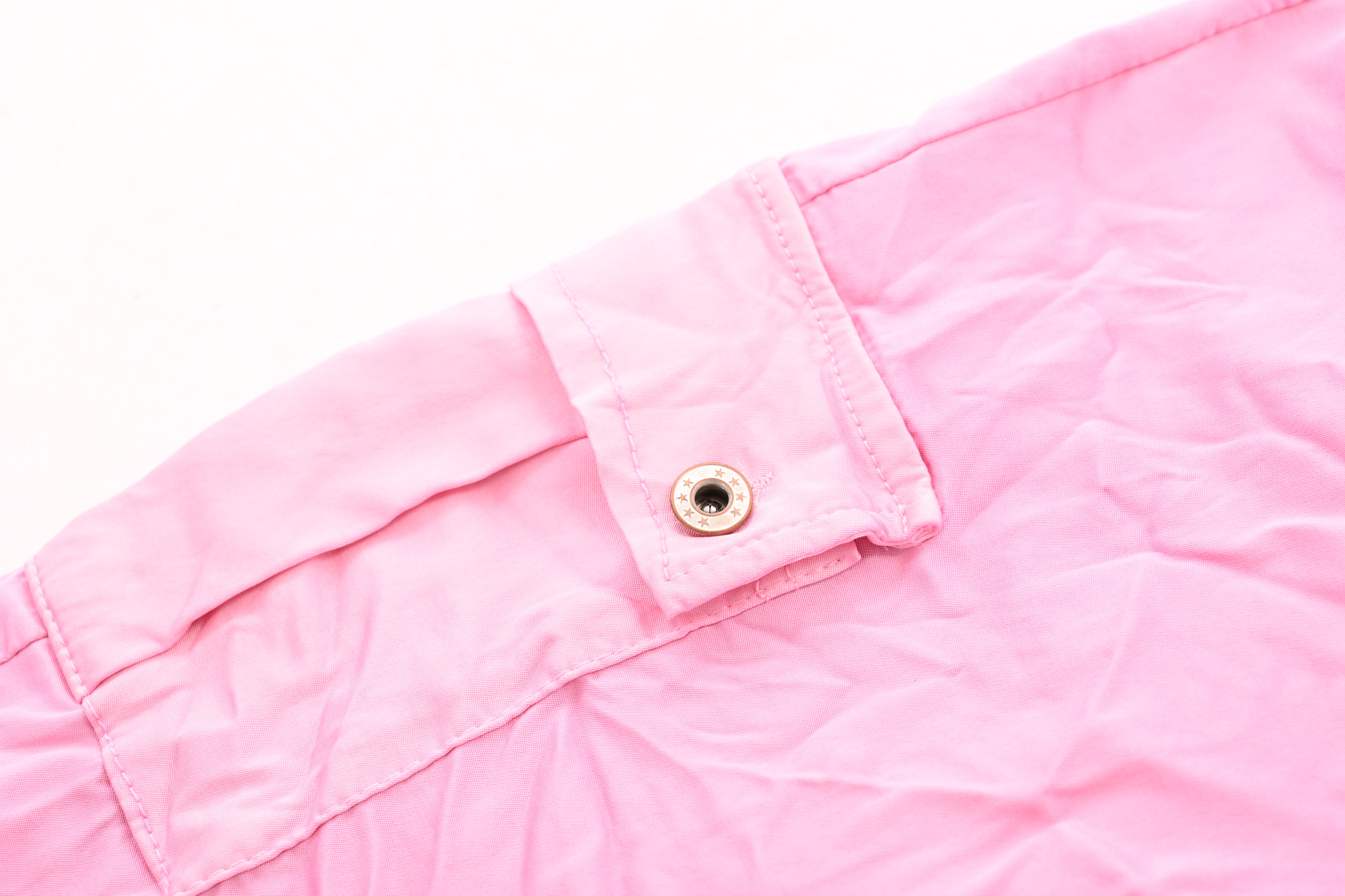 Silky stretchbroek cargo roze