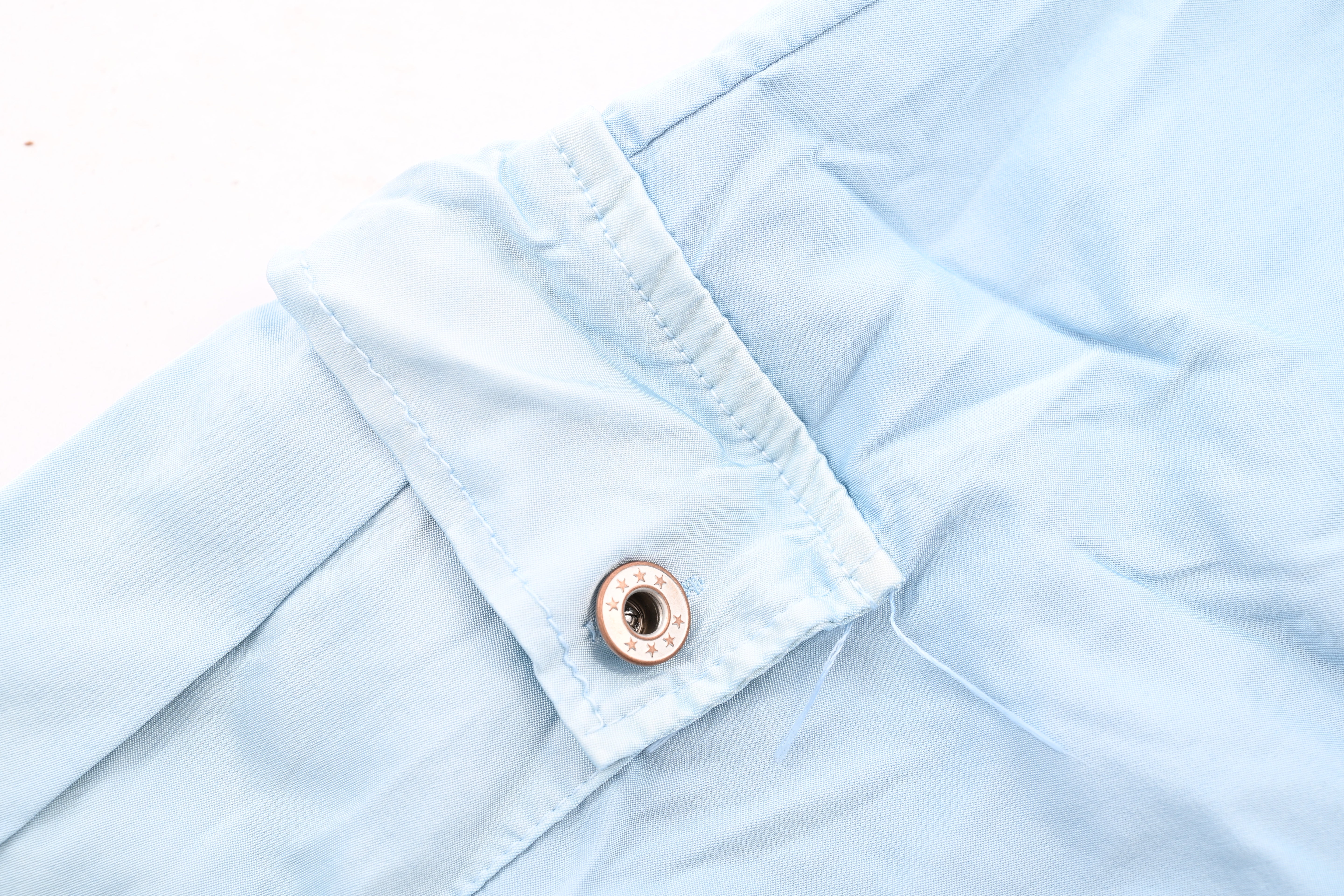 Silky stretchbroek cargo lichtblauw