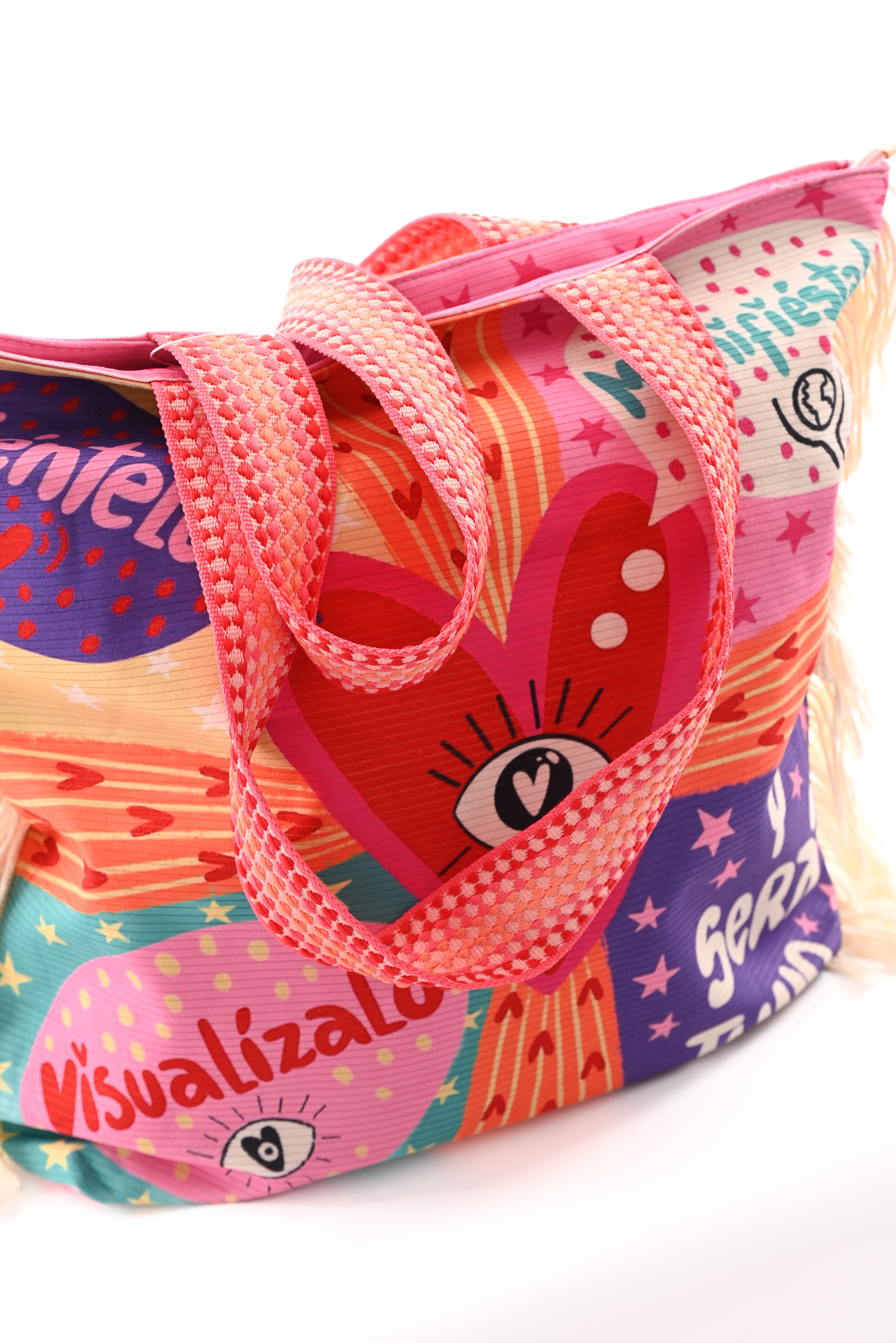 Strandtas print manifestalo