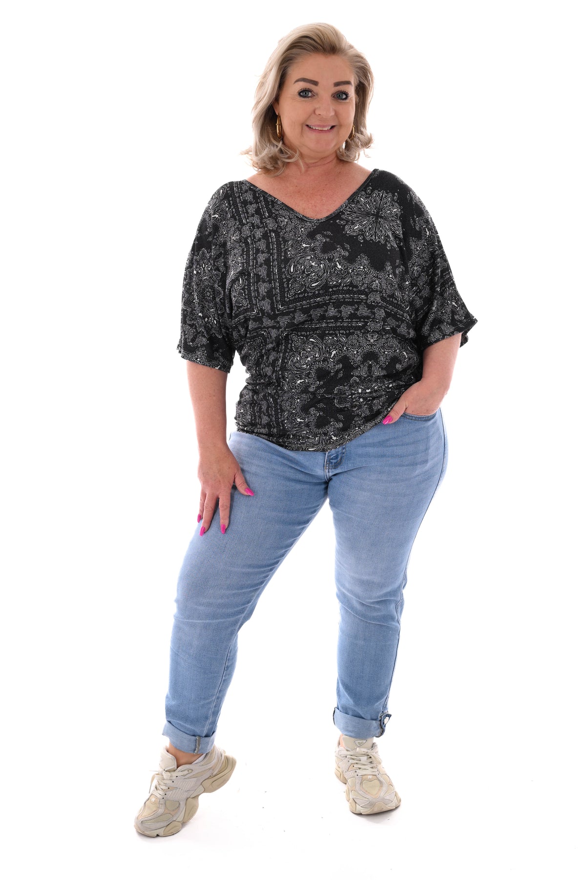 G-smack momfit geknoopte zoom blauw
