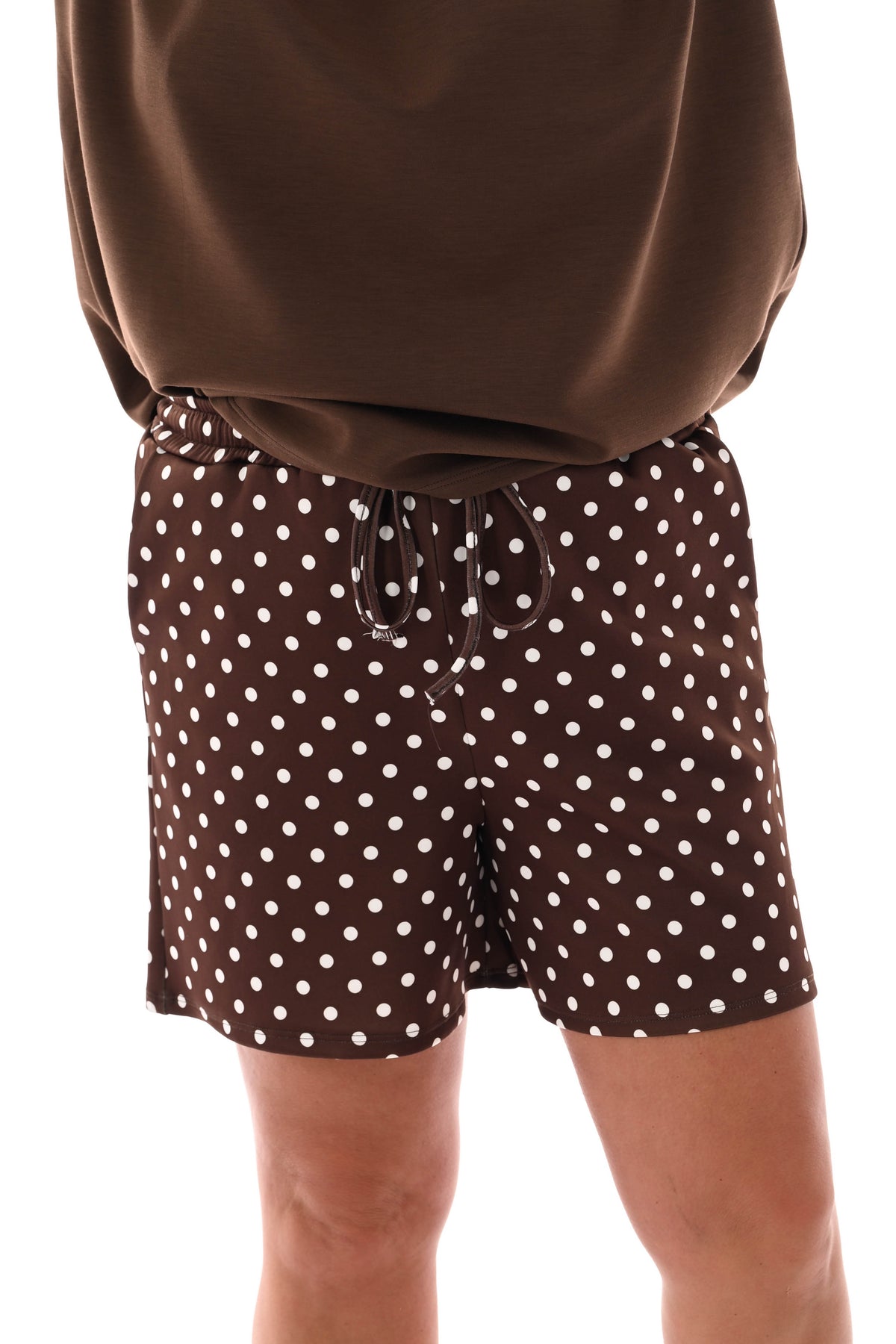Twinset dots donkerbruin