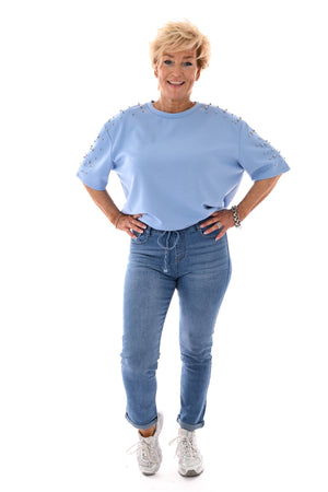 G-smack met aantrekkoord blauw