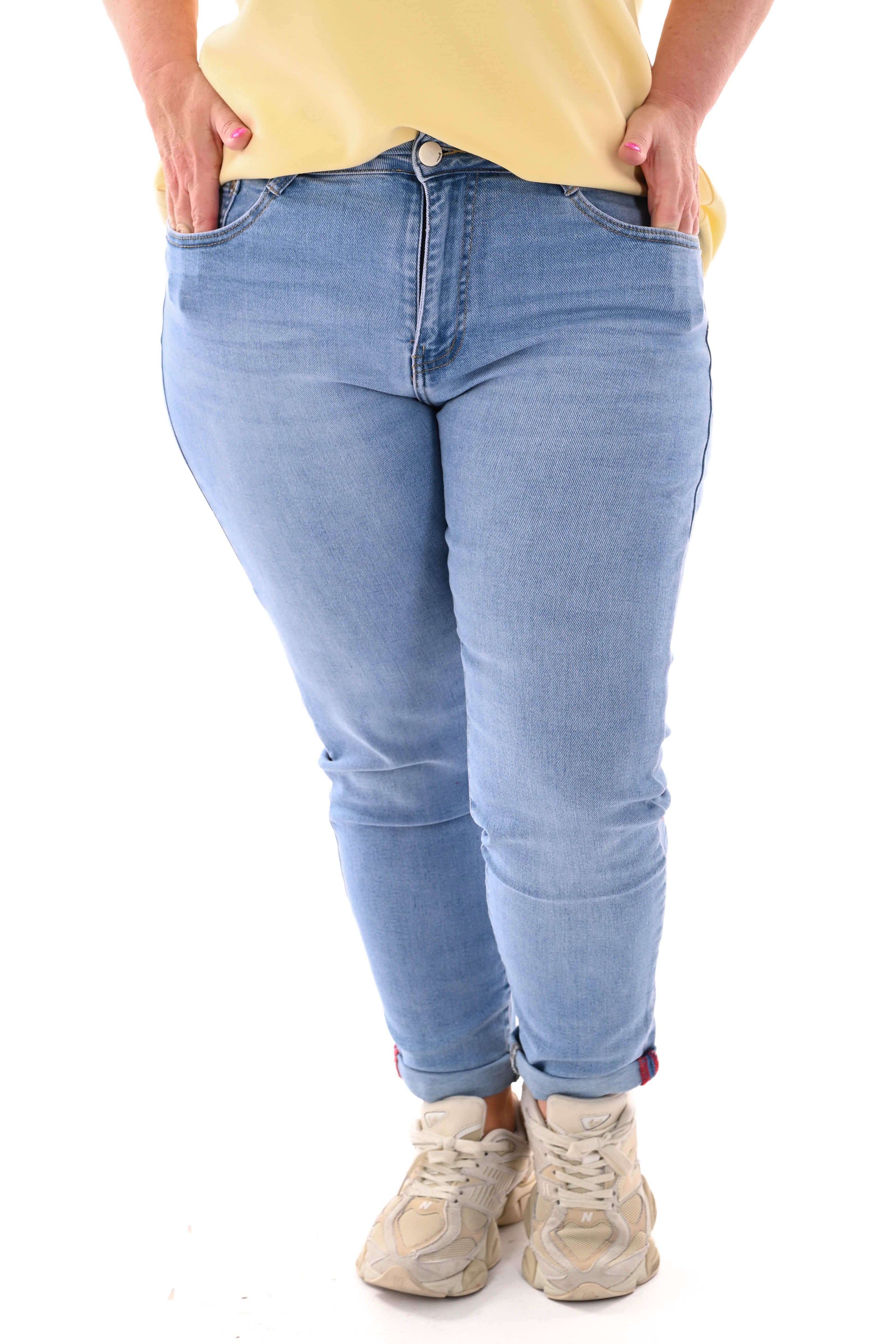 G-smack momfit dubbele lus lichtblauw