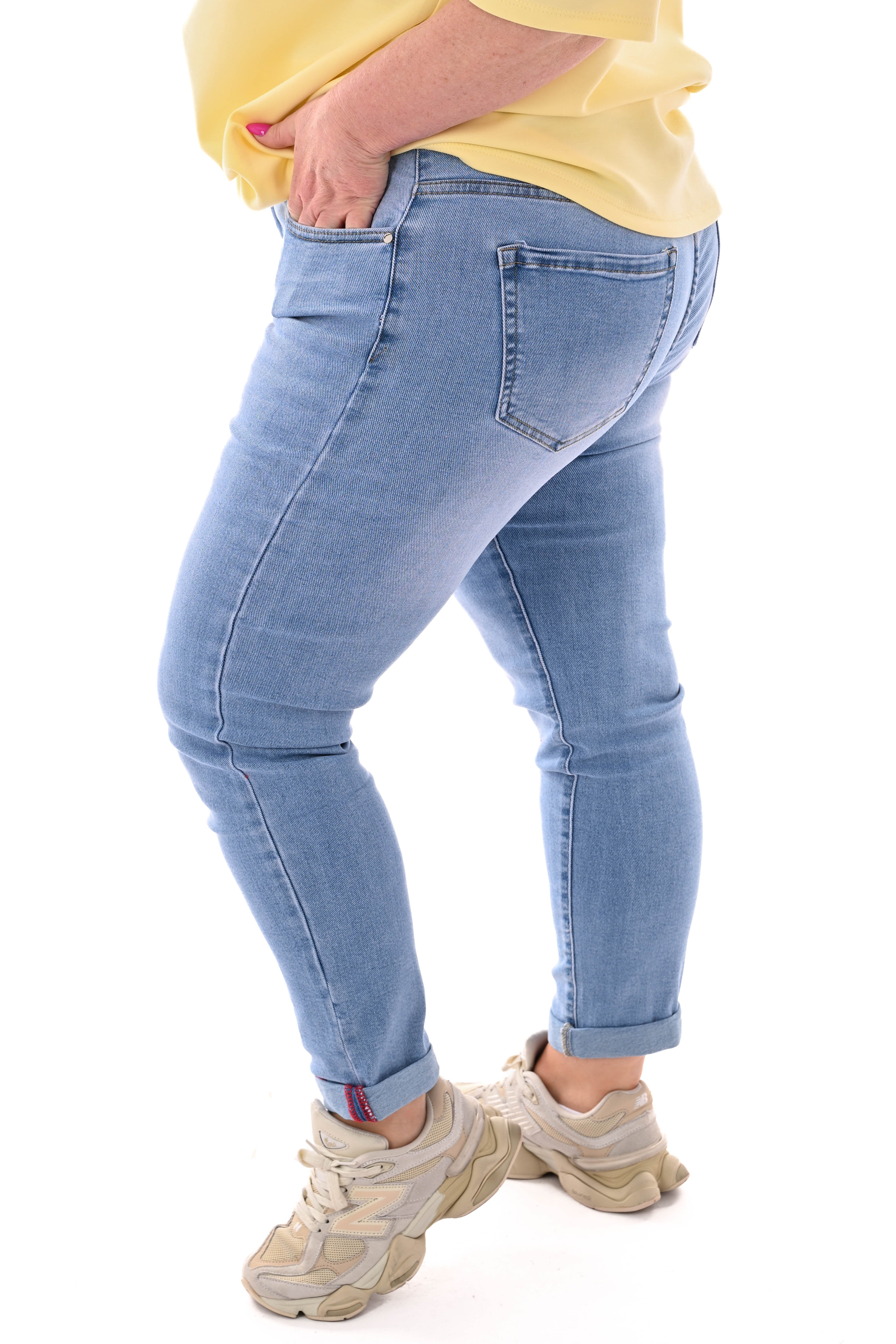 G-smack momfit dubbele lus lichtblauw