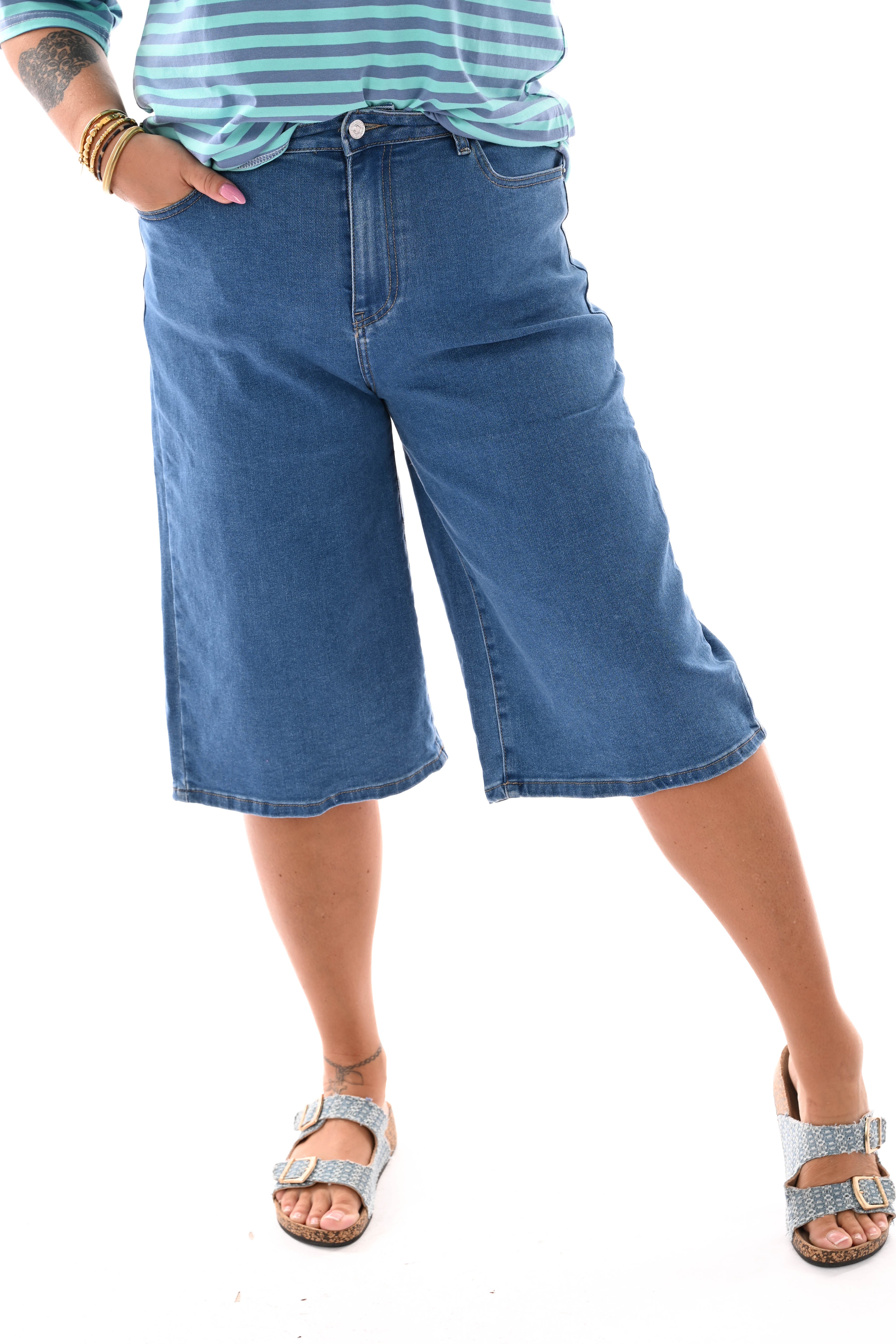 Laulia bermuda middenblauw