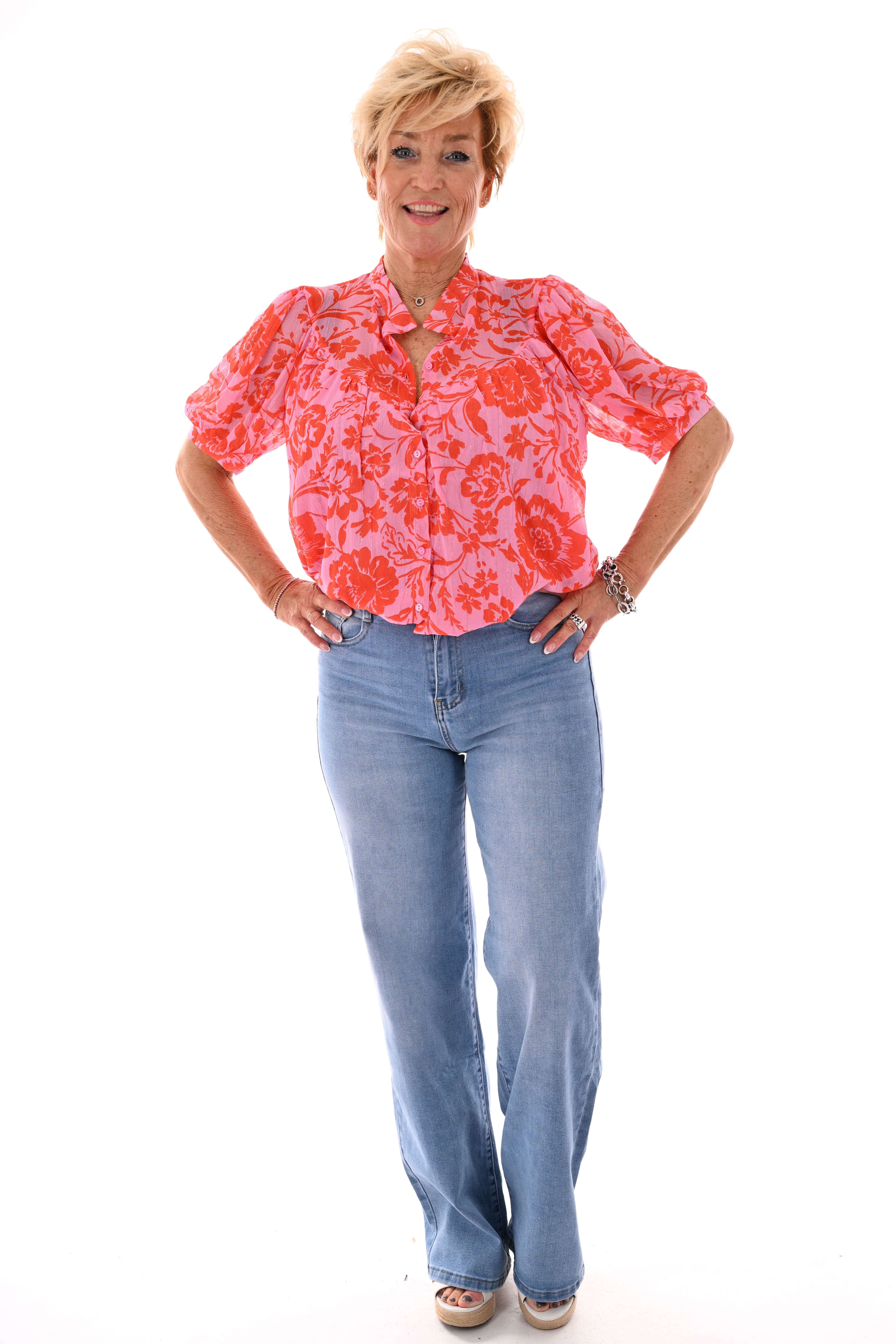 G-smack wide leg tall blauw