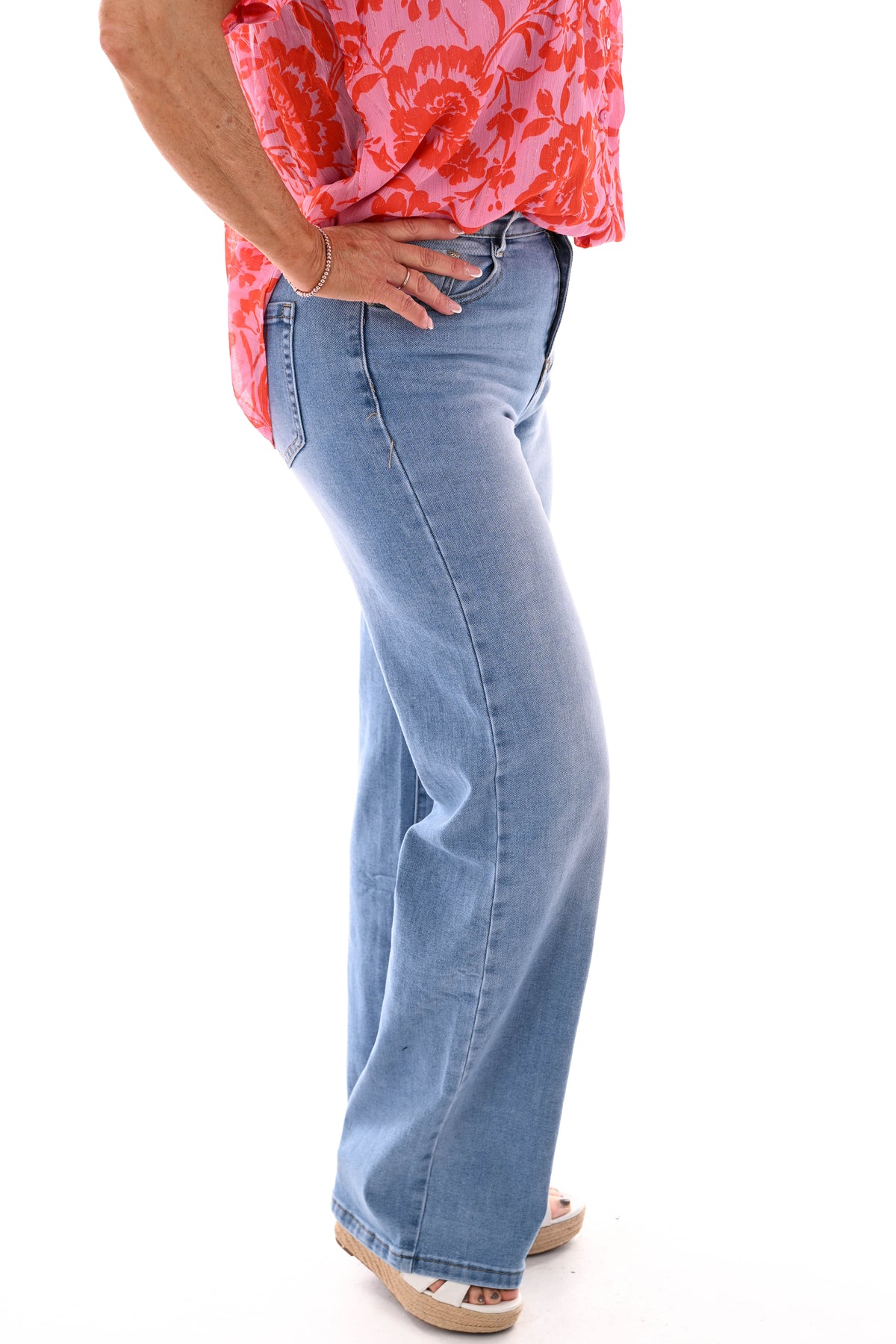 G-smack wide leg tall blauw