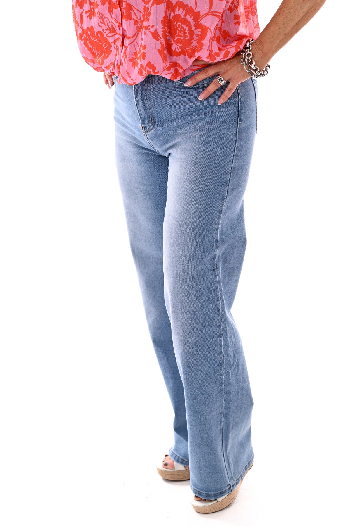G-smack wide leg tall blauw