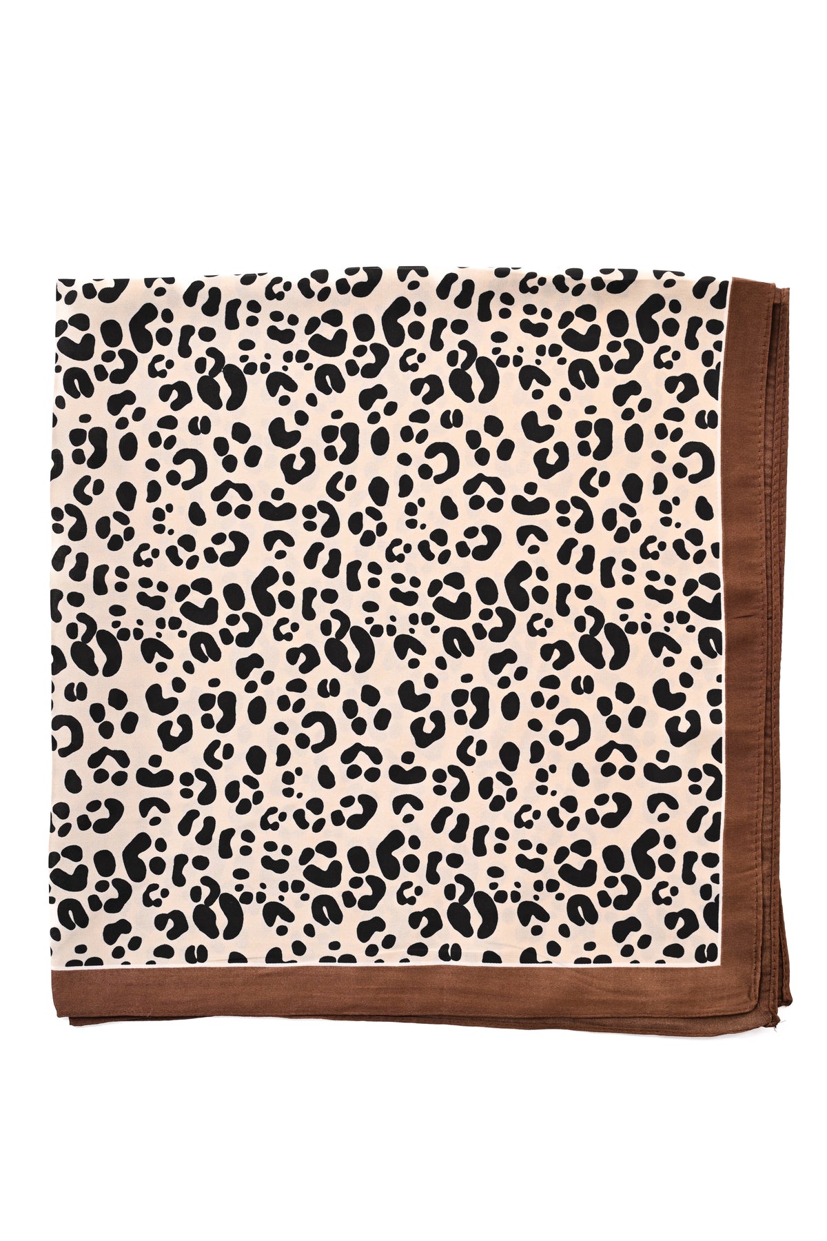 Kort sjaaltje panter beige